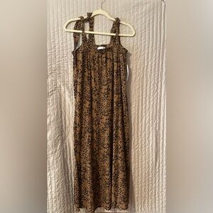 LEOPARD PRINT MAXI DRESS